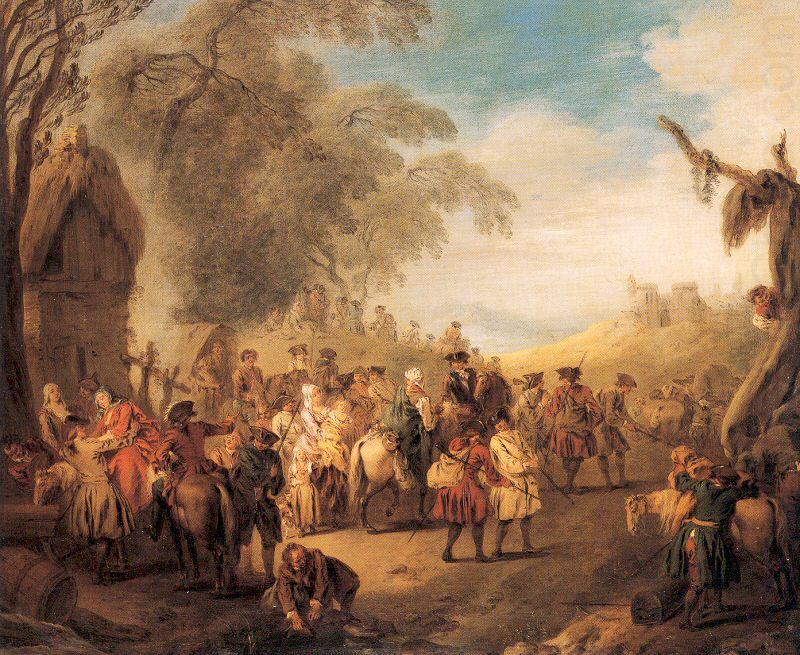 Pater, Jean-Baptiste Stopping at an Inn china oil painting image